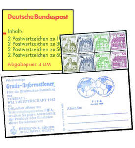BRD Bund  Markenheft Nr. 23d postfrisch mit Zhlbalken
