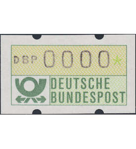 BRD Bund  ATM Nr. 1 postfrisch** Nulldruck