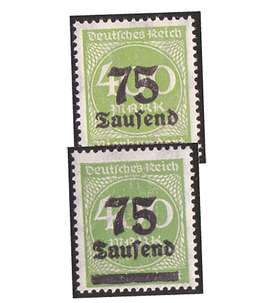 Deutsches Reich Nr.287a+b postfrisch ** geprft und signiert Infla
