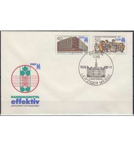 DDR Ganzsachenumschlag U6 gestempelt Leipziger Messe 1987