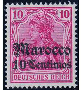 Auslandspost Marokko Nr. 36 postfrisch 10 Pfennig-Aufdruck-Wert