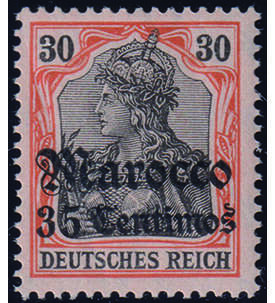Auslandspost Marokko Nr. 39 postfrisch 30 Pfennig-Aufdruck-Wert