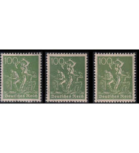 Deutsches Reich - Farben Nr. 187 a, b und c postfrisch