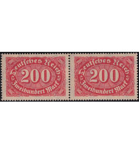 Dt. Reich - Besonderheiten Nr. 248 II postfrisches Paar Linie ber k v. Mark gebrochen