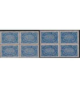 Dt. Reich - Besonderheiten Nr. 253 a + b postfrisch Viererblcken