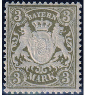 Bayern 3 Mark Nr. 69 postfrisch Staatswappen