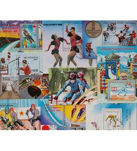   75 Olympische Winterspiele- Blocks