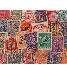 Briefmarkenn für Sammler 1-8 gestempelt Zähldienstmarken für Preußen Goldhahn Briefmarken Deutsches Reich Dienstmarken Nr
