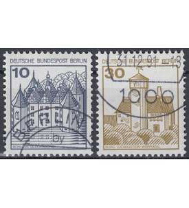 Berlin Letterset gestempelt    Burgen und Schlsser 10+30