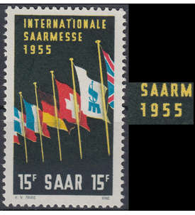 Saar Nr. 359 II postfrisch     Plattenfehler