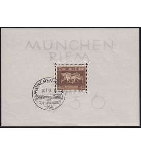 Deutsches Reich Block 4 mit Sonderstempel Mnchen und voller Gummierung