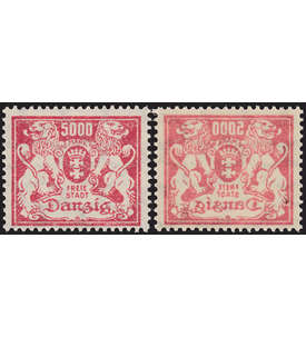 Danzig Nr. 152 postfrisch ** mit Abklatsch