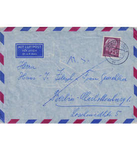 BRD Heuss-Luftpostbrief