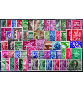 Dt. Reich Kollektion 1941-1945 64 versch. Werte gestempelt mit Nr. 844-849