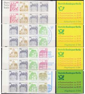 Berlin Markenheft Nr. 10-13 - Burgen und Schlösser