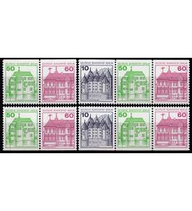 Berlin-Zusammendrucke W75-W78 Burgen und Schlsser 1980 II postfrisch **