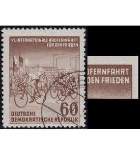 DDR Nr. 357 II gestempelt Plattenfehler