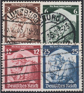 Deutsches Reich gestempelt mit Nr. 565-568
