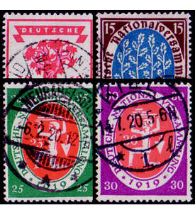 Deutsches Reich bis 1919 gestempelt mit Nr. 107-110