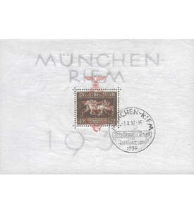 Deutsches Reich Block 10 mit Ersttagssonderstempel München Riem