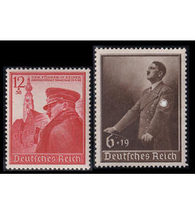 III. Reich aus 1933/1945 60 ver. postfrische Werte mit Nr. 691 und 694
