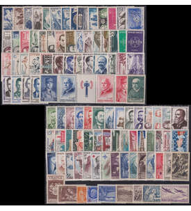 Frankreich - Kollektion postfrisch von 100 ver. Werten von 1937 bis 1959