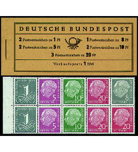 BRD Bund  Markenheft Nr. 4Y Heuss 1960 lgd. WZ