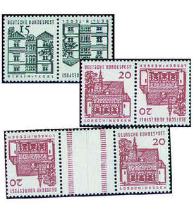 BRD Bund  Zusammendrucke K5-KZ4 Tegel-Lorsch 1965-66 postfrisch **