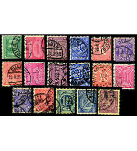 Deutsches Reich Dienstmarken gestempelt Nr. 16-22,24-33