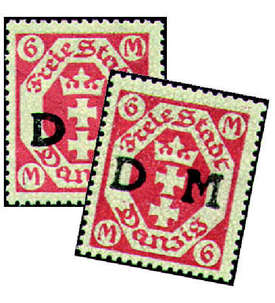 Danzig Dienstmarke Nr. 26a+b postfrisch