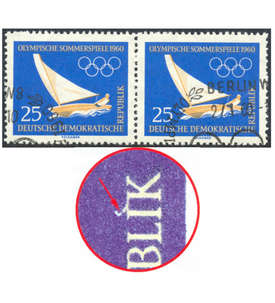 DDR Nr. 749 f43 gestempelt Plattenfehler