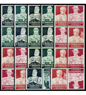 Deutsches Reich Zusammendrucke S219-222,227-230,KZ23-24 postfrisch