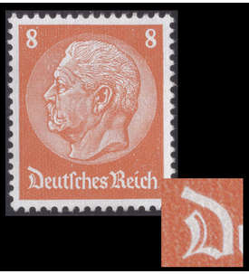 Deutsches Reich Nr. 485 I postfrisch  Plattenfehler