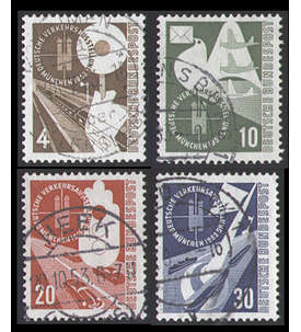BRD Bund /Berlin/DDR Altwerte gestempelt mit BRD Nr. 167-170