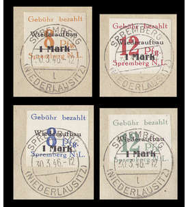 Deutsche Zonen 1945-1949 gestempelt mit Lokalausgabe Spremberg Nr. 19-22B