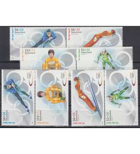 BRD Bund  Zusammendrucke W113-S56 postfrisch Olympische Spiele 2002