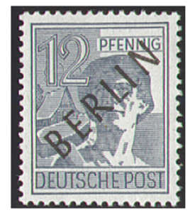 Berlin Nr. 5x postfrisch dickes Papier geprft und signiert Schlegel