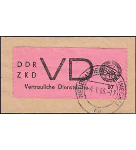 DDR Dienstmarke Nr. VD 2 A gestempelt in Bedarfsqualitt