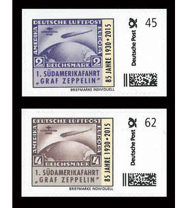 BRD Bund  85. Jubilum 1. Sdamerika-Flug 1930 45/62 Cent postfrisch **