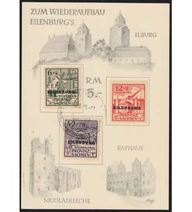   Eilenburg Nr. IV-VI A gestempelt auf Sonderkarte