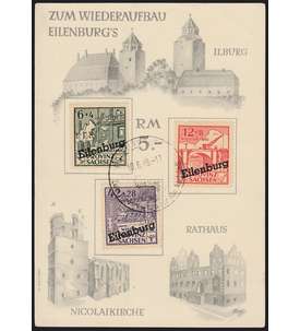   Eilenburg Nr. I-III A gestempelt auf Sonderkarte