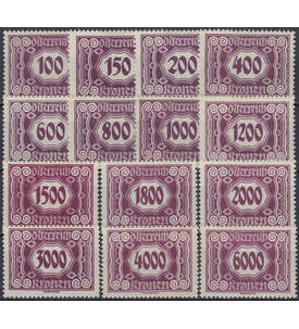   sterreich Portomarken Nr. 118-131 postfrisch **