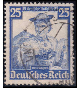 100 ver. Deutsches Reich mit Nr. 595 gestempelt