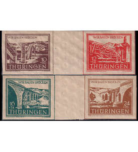 SBZ - Zwischenstege postfrisch 2 waagerechte Paare Wiederaufbau 1946