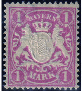 Bayern - 1 Mark-Hchstwert Nr. 53 y a postfrisch Staatswappen 1900