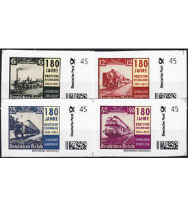 BRD 180 Jahre Deutsche Eisenbahn 4x 45 Cent postfrisch **