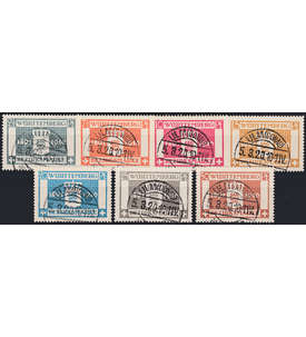 Wrttemberg Nr. 123-129 gestempelt