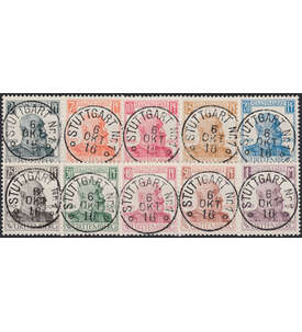 Wrttemberg Nr. 241-250 gestempelt