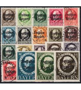 Bayern Nr. 152-170 A gestempelt