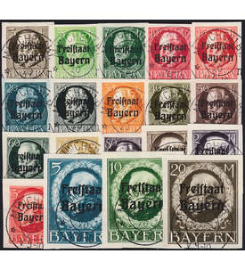 Bayern Nr. 152-170 B gestempelt